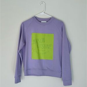 MAISON KITSUNE NEW WITH TAGS PALAIS ROYAL VINTAGE SWEATSHIRT
